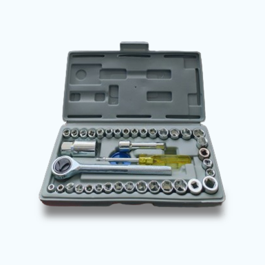 Juego De Dados con Rachet 1/4 & 3/8 - 40 Pzs.